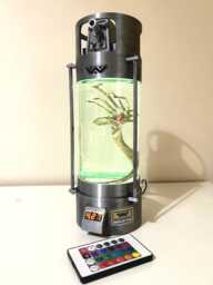 Alien Facehugger Stasis Tube Lamp Led Remote Control 16 Colour - thumbnail 1