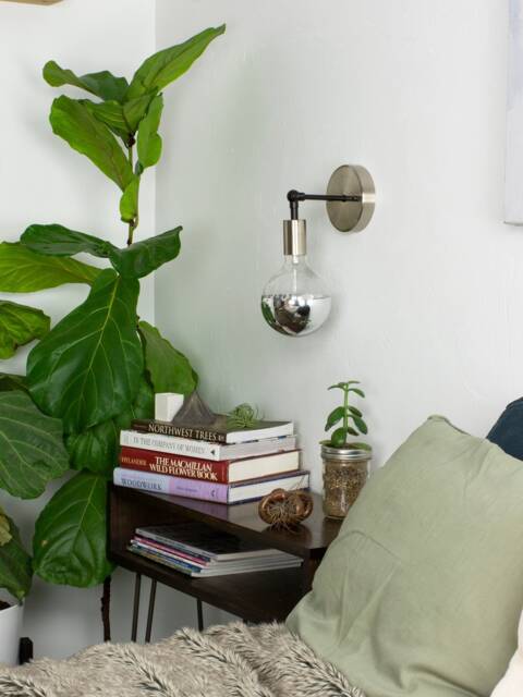 Custom Modern Knob Hinge Wall Sconce - Fixture Vanity Light Bathroom Kitchen Restaurant Small Lamp Nickel Silver & Black - image 1
