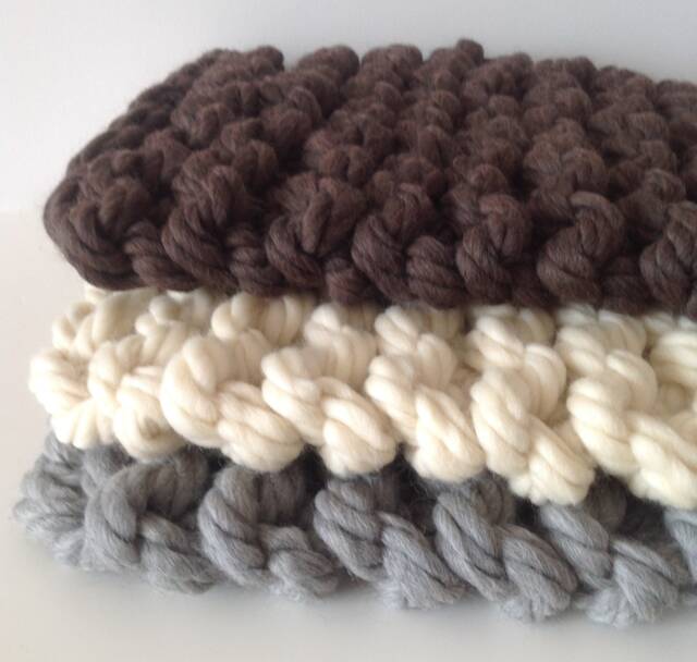 Chunky Knit Blanket Baby Prop For Photography Newborn Wool Layering - image 1