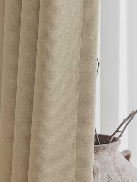 Berlain Blackout Curtain, 6 Colors, Faux Linen Room Darkening Custom Thermal Curtain For Bedroom, 1Pc - image 1