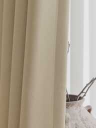 Berlain Blackout Curtain, 6 Colors, Faux Linen Room Darkening Custom Thermal Curtain For Bedroom, 1Pc - thumbnail 1