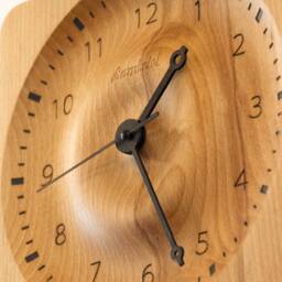 Drop - Wooden Wall Clock. Carefully Carved Out Of Single Beech Piece in A Form Fallen Water Drop - thumbnail 2