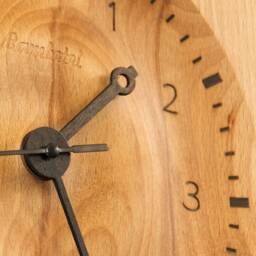 Drop - Wooden Wall Clock. Carefully Carved Out Of Single Beech Piece in A Form Fallen Water Drop - thumbnail 3