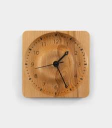 Drop - Wooden Wall Clock. Carefully Carved Out Of Single Beech Piece in A Form Fallen Water Drop - thumbnail 1