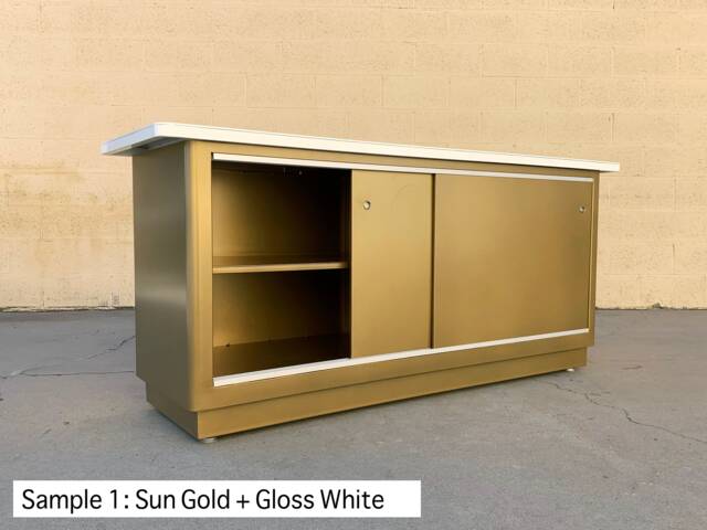 Rehab's Original Tanker Steel Credenza, Made To Order in Custom Colors, Free U.s. Shipping - image 1