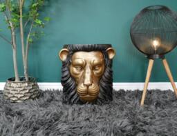 Fierce Lion Themed Side Table - Faced Coffee End Animal Tables Safari Decoration Home Gift