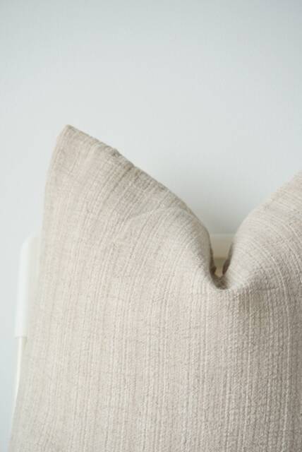 Neutral Hmong Textile Pillow Cover, Natural Dyed Batik - 20x20 - image 1