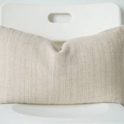 Neutral Hmong Textile Pillow Cover, Natural Dyed Batik - 20x20 - thumbnail 3