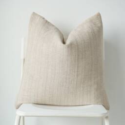 Neutral Hmong Textile Pillow Cover, Natural Dyed Batik - 20x20 - thumbnail 2