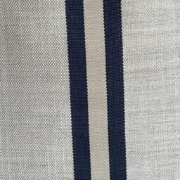 Dedar Linear Luxury Designer Blue Nautical Stripe Linen Fabric Cushion Pillow Cover - thumbnail 3