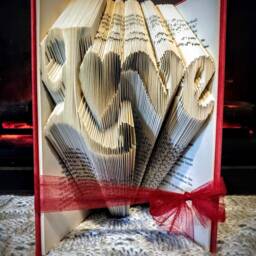 Love Folded Book - Paper Anniversary Boyfriend Girlfriend Valentine's Day Christmas Mother's Day Fathers - thumbnail 2