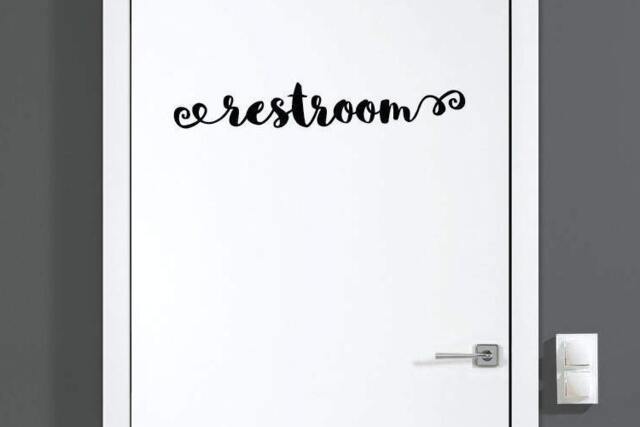 Restroom Decal/sticker Room Door Art Or Wall Vinyl Funny Gorgeous Glamorous Gift - image 1