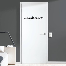 Restroom Decal/sticker Room Door Art Or Wall Vinyl Funny Gorgeous Glamorous Gift - thumbnail 2