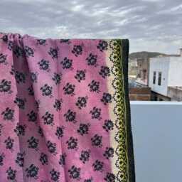 Vintage Patchwork Reversible Kantha Quilt Handmade Block Print Cotton Bedspread Throw Blanket - thumbnail 3