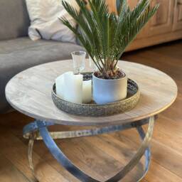 Wine Barrel Coffee Table Industrial Design - thumbnail 3