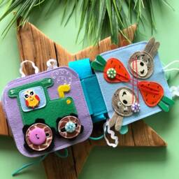 Personalised Felt Quiet Book From 6 Month To 2 Years, Educational Book, Felt Busy Book, Baby Activity - thumbnail 2