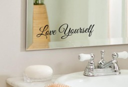 Love Yourself - Positive, Inspirational Bathroom, Mirror, Wall Vinyl Decal Sticker, Home Decor. Great Gift Idea - thumbnail 1