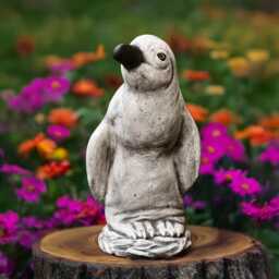 Concrete Penguin Statue Curious Bird Figurine Stone Arctic Animal Sculpture Cement Garden Ornament Outdoor Yard Decor Handmade Gift - thumbnail 1