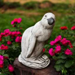 Concrete Penguin Statue Curious Bird Figurine Stone Arctic Animal Sculpture Cement Garden Ornament Outdoor Yard Decor Handmade Gift - thumbnail 2