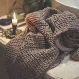 Linen Bath Towel/Blend Spa Towel/ Large Linen Waffle Gift/ Waffle Sauna Home - thumbnail 2