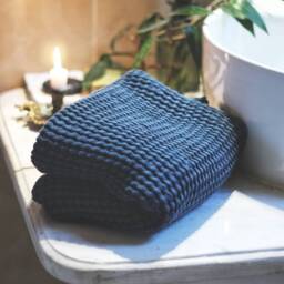 Linen Bath Towel/Blend Spa Towel/ Large Linen Waffle Gift/ Waffle Sauna Home - thumbnail 3