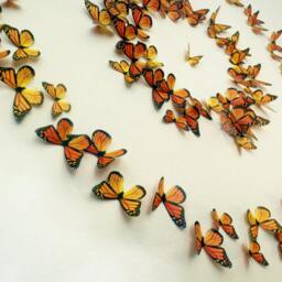 Monarch Butterflies 3D Wall Art - Set Of 100 - thumbnail 2