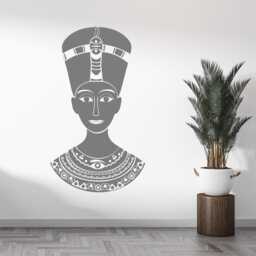 Nefertiti Wall Decal Egyptian Decor, Ancient Gods Vinyl Sticker 2677 - thumbnail 3