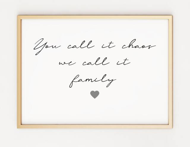 "Family Typography Art Print "