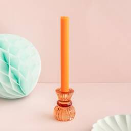 Reversible Glass Candle Holder - Tealight Stick Tea Light Summer Wedding Table Decorations Outdoor Birthday Party - thumbnail 2
