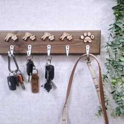 Personalised Chunky Key & Leash Hanger, Dog Lead Hook, Tidy, Hook - thumbnail 3