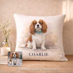 Custom Dog Pillow Personalized Pet Cat Cover Memorial Loss Gift Lovers - thumbnail 1