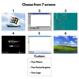 Customizable Retro Pc Planter Flower Pot Desk Organiser Office Decor Home - thumbnail 3