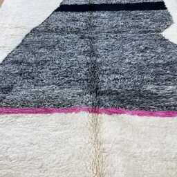 Moroccan Rug 7x10 Ft - Beni Ourain Handmade Area Rugs Bohemian Decor Handmade Wool Berber Rugs For Living Room - thumbnail 2