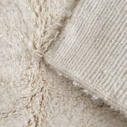 Beni Ourain Rug - Moroccan Handwoven Rug, Pure Wool, Ivory With Black Marks/160 X 226 cm 5.24 7.21 Ft Code 029 - thumbnail 4