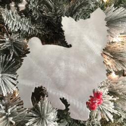 Yorkshire Terrier, Yorkie, Dog Tree Topper, Holiday Decoration, Wreath Christmas, Pet Memorial, Yard Art - thumbnail 3