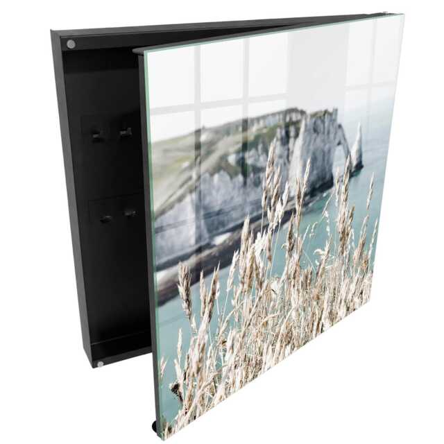 Cliffs & Grasses Key Cabinet For Home, Beige Box Wall, Photographic Landscapes, Lovers Of Nature Peace - image 1
