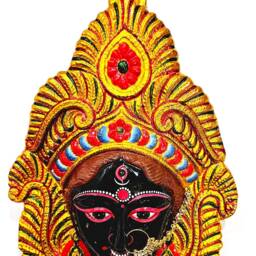 Large Rare Goddess Kali Maa/Mata - Durga Wall Hanging Face , Large Nose Ring - thumbnail 3