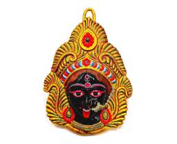 Large Rare Goddess Kali Maa/Mata - Durga Wall Hanging Face , Large Nose Ring - thumbnail 1
