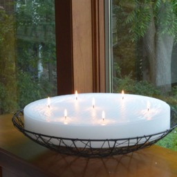 Custom Hand Poured 18 Inch Diameter Round Candle With Multi Wicks - thumbnail 4