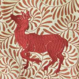 Morris & Co. Deer Linen Cushion Cover, Arts & Crafts Throw Pillow - thumbnail 2