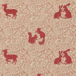 Morris & Co. Deer Linen Cushion Cover, Arts & Crafts Throw Pillow - thumbnail 3