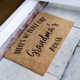 There's No Place Like Grandma's House - Front Porch D??cor Best To Be Is Grandma Gifts Personalised Doormat - thumbnail 2