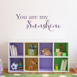 You Are My Sunshine Wall Decal - Vinyl Quote - thumbnail 1