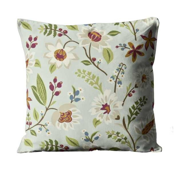 Sanderson Myrtle Cotton Cushion Cover Modern Scandinavian Floral Pillow - image 1
