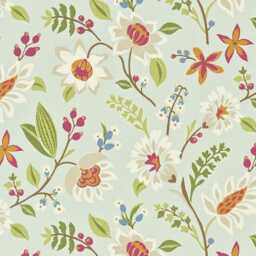 Sanderson Myrtle Cotton Cushion Cover Modern Scandinavian Floral Pillow - thumbnail 2