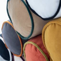 Velvet Pillow Covers With Piping, Bolster Cover in 30 Different Colors & Sizes, Cover, - Only Cover - thumbnail 4