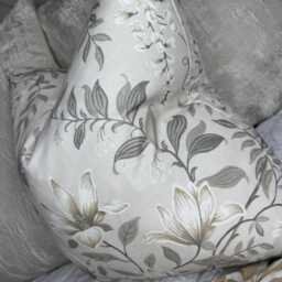 Laura Ashley Floral Cushion Cover Handmade Throw Pillow Cover, Countryside Decorative Case For Sofa - Bed, Natural Beige Home Decor - thumbnail 2