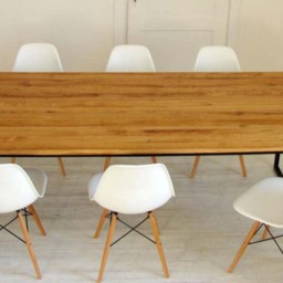 Industrial Loft Table, Industrial Dining Kitchen Table Basic Nio, Steel Wood - thumbnail 3