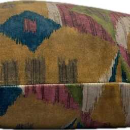 Thibaut Artesian Velvet Ochre Cushion Cover Pillow Double Sided - thumbnail 3