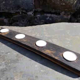 Whisky Barrel Tea Light Holder With 4 Tealights-Oak Tealight Holder - Scottish Gift -Gift For Home-Housewarming - thumbnail 3